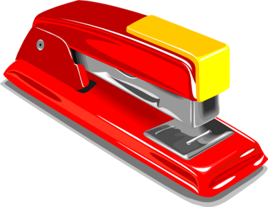 clip art clipart svg openclipart red color tool office paper connect documents stapler together join staple merge stapling 剪贴画 颜色 红色 办公 工具